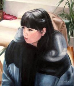 Elisabetta,Quadro olio su tela 60x70,collezione privata