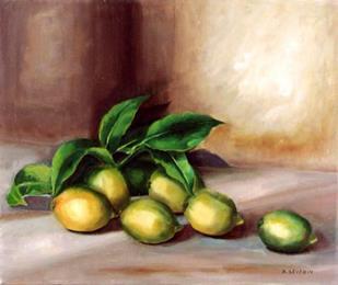 Limoni,Quadro olio su tela 60x70