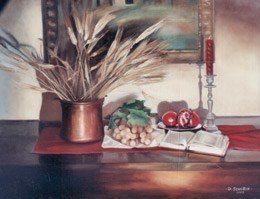 Natura silente con Candelabro,Collezione Privata,Olio su tela 90x70